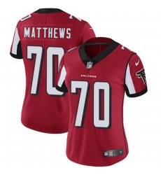 Falcons 70 Jake Matthews Red Team Color Womens Stitched Football Vapor Untouchable Limited Jersey Falcons 70 Jake Matthews Red Team Color Womens Stitched Football Vapor Untouchable Limited Jersey