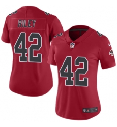 Nike Falcons #42 Duke Riley Red Womens Stitched NFL Limited Rush Jersey Nike Falcons #42 Duke Riley Red Womens Stitched NFL Limited Rush Jersey