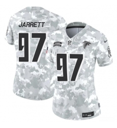 Women Atlanta Falcons 97 Grady Jarrett 2024 F U S E Arctic Camo Salute To Service Limited Stitched Football Jersey Women Atlanta Falcons 97 Grady Jarrett 2024 F U S E Arctic Camo Salute To Service Limited Stitched Football Jersey
