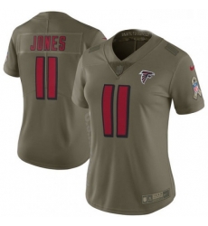 Womens Nike Atlanta Falcons 11 Julio Jones Limited Olive 2017 Salute to Service NFL Jersey Womens Nike Atlanta Falcons 11 Julio Jones Limited Olive 2017 Salute to Service NFL Jersey