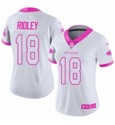 Womens Nike Atlanta Falcons 18 Calvin Ridley Limited White Pink Rush Fashion NFL Jersey Womens Nike Atlanta Falcons 18 Calvin Ridley Limited White Pink Rush Fashion NFL Jersey