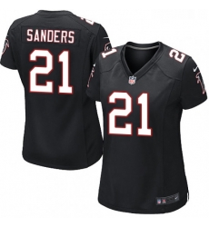Womens Nike Atlanta Falcons 21 Deion Sanders Game Black Alternate NFL Jersey Womens Nike Atlanta Falcons 21 Deion Sanders Game Black Alternate NFL Jersey