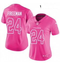 Womens Nike Atlanta Falcons 24 Devonta Freeman Limited Pink Rush Fashion NFL Jersey Womens Nike Atlanta Falcons 24 Devonta Freeman Limited Pink Rush Fashion NFL Jersey