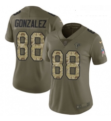 Womens Nike Atlanta Falcons 88 Tony Gonzalez Limited OliveCamo 2017 Salute to Service NFL Jersey Womens Nike Atlanta Falcons 88 Tony Gonzalez Limited OliveCamo 2017 Salute to Service NFL Jersey