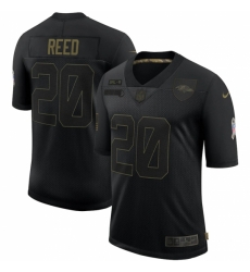 Men's Baltimore Ravens #20 Ed Reed Black Nike 2020 Salute To Service Limited Jersey Men's Baltimore Ravens #20 Ed Reed Black Nike 2020 Salute To Service Limited Jersey