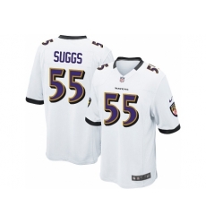 Nike Baltimore Ravens 55 Terrell Suggs White Game NFL Jersey Nike Baltimore Ravens 55 Terrell Suggs White Game NFL Jersey