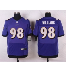 Nike Baltimore Ravens #98 Brandon Williams Purple Team Color Mens Stitched NFL New Elite Jersey Nike Baltimore Ravens #98 Brandon Williams Purple Team Color Mens Stitched NFL New Elite Jersey