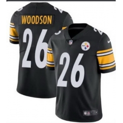 Youth Nike Steelers  26 Rod Woodson Black Stitched NFL Vapor Untouchable Limited Jersey
