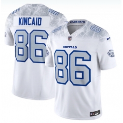 Men Buffalo Bills 86 Dalton Kincaid White 2025 F U S E Rivalries Vapor Untouchable Limited Stitched Football Jersey