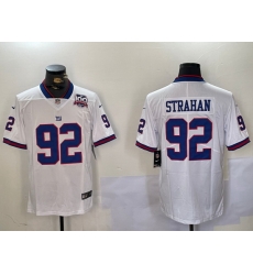 Nike Giants 92 Michael Strahan White Men Stitched NFL Limited Rush Jersey 2 Nike Giants 92 Michael Strahan White Men Stitched NFL Limited Rush Jersey 2