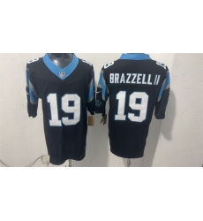 Men Carolina Panthers 19 Chris Brazzell II Black F U S E Vapor Limited Stitched Football Jersey Men Carolina Panthers 19 Chris Brazzell II Black F U S E Vapor Limited Stitched Football Jersey