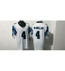 Men Carolina Panthers 4 Tetairoa McMillan White F U S E Vapor Limited Stitched Football Jersey Men Carolina Panthers 4 Tetairoa McMillan White F U S E Vapor Limited Stitched Football Jersey