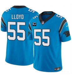 Men Carolina Panthers  55 Devin Lloyd Blue 2026 F U S E  1 Star C Patch Vapor Limited Stitched Football Jersey