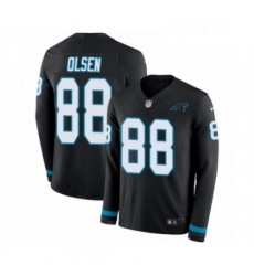 Mens Nike Carolina Panthers 88 Greg Olsen Limited Black Therma Long Sleeve NFL Jersey Mens Nike Carolina Panthers 88 Greg Olsen Limited Black Therma Long Sleeve NFL Jersey