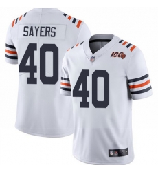 Bears 40 Gale Sayers White Alternate Men Stitched Football Vapor Untouchable Limited 100th Season Jersey Bears 40 Gale Sayers White Alternate Men Stitched Football Vapor Untouchable Limited 100th Season Jersey