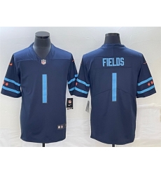 Men Chicago Bears 1 Justin Fields Navy 2019 City Edition Limited Stitched NFL Jersey Men Chicago Bears 1 Justin Fields Navy 2019 City Edition Limited Stitched NFL Jersey