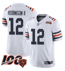 Men Chicago Bears 12 Allen Robinson White 100th Season Limited Football Jersey Men Chicago Bears 12 Allen Robinson White 100th Season Limited Football Jersey