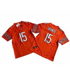 Men Chicago Bears 15 Rome Odunze Orange 2024 Draft F U S E Vapor Stitched Football Jersey Men Chicago Bears 15 Rome Odunze Orange 2024 Draft F U S E Vapor Stitched Football Jersey