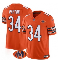 Men Chicago Bears 34 Walter Payton Orange 2025 F U S E With VMH Patch Vapor Untouchable Limited Stitched Football Jersey Men Chicago Bears 34 Walter Payton Orange 2025 F U S E With VMH Patch Vapor Untouchable Limited Stitched Football Jersey