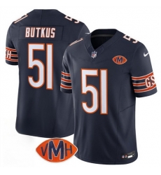 Men Chicago Bears 51 Dick Butkus Navy 2025 F U S E With VMH Patch Vapor Untouchable Limited Stitched Football Jersey Men Chicago Bears 51 Dick Butkus Navy 2025 F U S E With VMH Patch Vapor Untouchable Limited Stitched Football Jersey