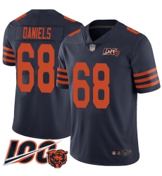 Men Chicago Bears 68 James Daniels Limited Navy Blue Rush Vapor Untouchable 100th Season Football Jersey Men Chicago Bears 68 James Daniels Limited Navy Blue Rush Vapor Untouchable 100th Season Football Jersey