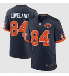 Men Chicago Bears 84 Colston Loveland Nike Navy 2026 Rivalries Collection Game Jerseys