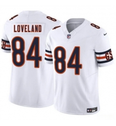 Men Chicago Bears 84 Colston Loveland White 2025 Draft F U S E Vapor Untouchable Limited Stitched Football Jersey Men Chicago Bears 84 Colston Loveland White 2025 Draft F U S E Vapor Untouchable Limited Stitched Football Jersey