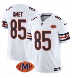 Men Chicago Bears 85 Cole Kmet White 2025 F U S E With VMH Patch Vapor Untouchable Limited Stitched Football Jersey Men Chicago Bears 85 Cole Kmet White 2025 F U S E With VMH Patch Vapor Untouchable Limited Stitched Football Jersey