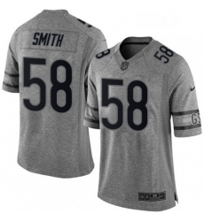 Mens Nike Chicago Bears 58 Roquan Smith Limited Gray Gridiron NFL Jersey Mens Nike Chicago Bears 58 Roquan Smith Limited Gray Gridiron NFL Jersey