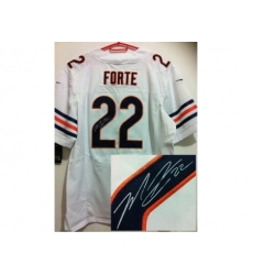 Nike Chicago Bears 22 Matt Forte White Elite Signed NFL Jersey Nike Chicago Bears 22 Matt Forte White Elite Signed NFL Jersey