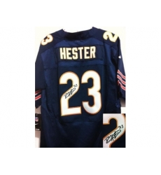 Nike Chicago Bears 23 Devin Hester Blue Elite Signed NFL Jersey Nike Chicago Bears 23 Devin Hester Blue Elite Signed NFL Jersey