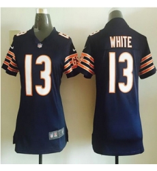 Women New Bears #13 Kevin White Navy Blue Team Color Stitched NFL Elite Jersey Women New Bears #13 Kevin White Navy Blue Team Color Stitched NFL Elite Jersey