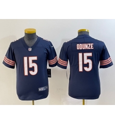Youth Chicago Bears 15 Rome Odunze Navy 2024 Draft Vapor Stitched Jersey 1 Youth Chicago Bears 15 Rome Odunze Navy 2024 Draft Vapor Stitched Jersey 1