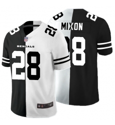 Nike Bengals 28 Joe Mixon Black And White Split Vapor Untouchable Limited Jersey Nike Bengals 28 Joe Mixon Black And White Split Vapor Untouchable Limited Jersey