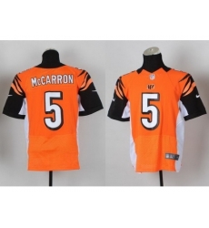Nike Cincinnati Bengals 5 AJ McCarron Orange Elite NFL Jersey Nike Cincinnati Bengals 5 AJ McCarron Orange Elite NFL Jersey