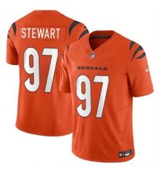 Youth Cincinnati Bengals 97 Shemar Stewart Orange 2025 Draft F U S E Vapor Untouchable Limited Stitched Football Jersey Youth Cincinnati Bengals 97 Shemar Stewart Orange 2025 Draft F U S E Vapor Untouchable Limited Stitched Football Jersey