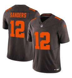 Men Cleveland Browns 12 Shedeur Sanders Brown 2025 F U S E Alpha Dawg Limited Stitched Football Jersey Men Cleveland Browns 12 Shedeur Sanders Brown 2025 F U S E Alpha Dawg Limited Stitched Football Jersey