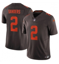 Men Cleveland Browns  2 Shedeur Sanders Brown 2026 F U S E   Alpha Dawg Edition  Vapor Limited Stitched Football Jersey