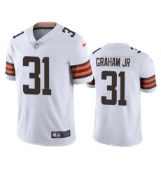 Men's Cleveland Browns #31 Thomas Graham Jr. White Vapor Untouchable Limited Stitched Jersey Men's Cleveland Browns #31 Thomas Graham Jr. White Vapor Untouchable Limited Stitched Jersey