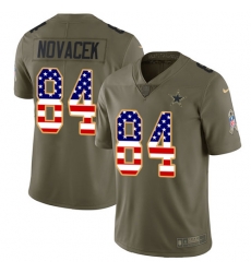 Men Nike Cowboys #84 Jay Novacek Limited Olive USA Flag 2017 Salute to Service NFL Jersey Men Nike Cowboys #84 Jay Novacek Limited Olive USA Flag 2017 Salute to Service NFL Jersey