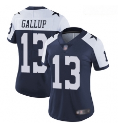Cowboys #13 Michael Gallup Navy Blue Thanksgiving Women Stitched Football Vapor Untouchable Limited Throwback Jersey Cowboys #13 Michael Gallup Navy Blue Thanksgiving Women Stitched Football Vapor Untouchable Limited Throwback Jersey