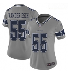 Cowboys #55 Leighton Vander Esch Gray Women Stitched Football Limited Inverted Legend Jersey Cowboys #55 Leighton Vander Esch Gray Women Stitched Football Limited Inverted Legend Jersey