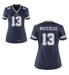 Nike Cowboys 13 Lucky Whitehead Blue Women Game Jersey Nike Cowboys 13 Lucky Whitehead Blue Women Game Jersey