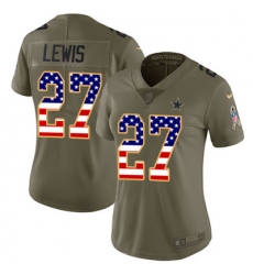Nike Cowboys #27 Jourdan Lewis Olive USA Womens Flag 2017 Salute to Service NFL Limited Jersey Nike Cowboys #27 Jourdan Lewis Olive USA Womens Flag 2017 Salute to Service NFL Limited Jersey