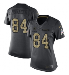 Nike Cowboys #84 Jay Novacek Black Womens 2016 Salute to Service NFL Limited Jersey Nike Cowboys #84 Jay Novacek Black Womens 2016 Salute to Service NFL Limited Jersey