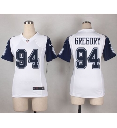 Nike Cowboys 94 Randy Gregory White Womens Stitched NFL Elite Rush Jersey Nike Cowboys 94 Randy Gregory White Womens Stitched NFL Elite Rush Jersey