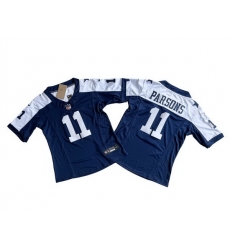 Women Dallas Cowboys 11 Micah Parsons Navy White 2023 F U S E Limited Stitched Jersey Women Dallas Cowboys 11 Micah Parsons Navy White 2023 F U S E Limited Stitched Jersey