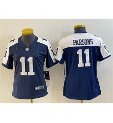 Women Dallas Cowboys 11 Micah Parsons Navy White Vapor Untouchable Limited Stitched Jersey Run Small Women Dallas Cowboys 11 Micah Parsons Navy White Vapor Untouchable Limited Stitched Jersey Run Small