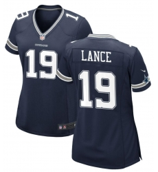 Women Dallas Cowboys 19 Trey Lance Blue F U S E Limited Stitched Football Jersey Women Dallas Cowboys 19 Trey Lance Blue F U S E Limited Stitched Football Jersey