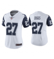 Women Dallas Cowboys 27 Trevon Diggs Color Rush Limited White Jersey Women Dallas Cowboys 27 Trevon Diggs Color Rush Limited White Jersey